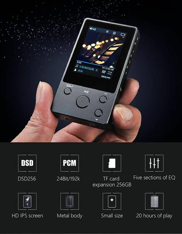 Přenosný digitální přehrávač xDuoo NANO D3 černý