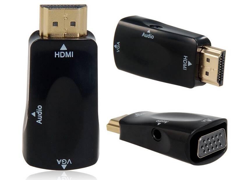 Redukce PremiumCord HDMI VGA černá