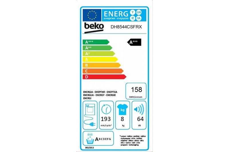 Sušička prádla Beko DH 8544 CSFRX bílá