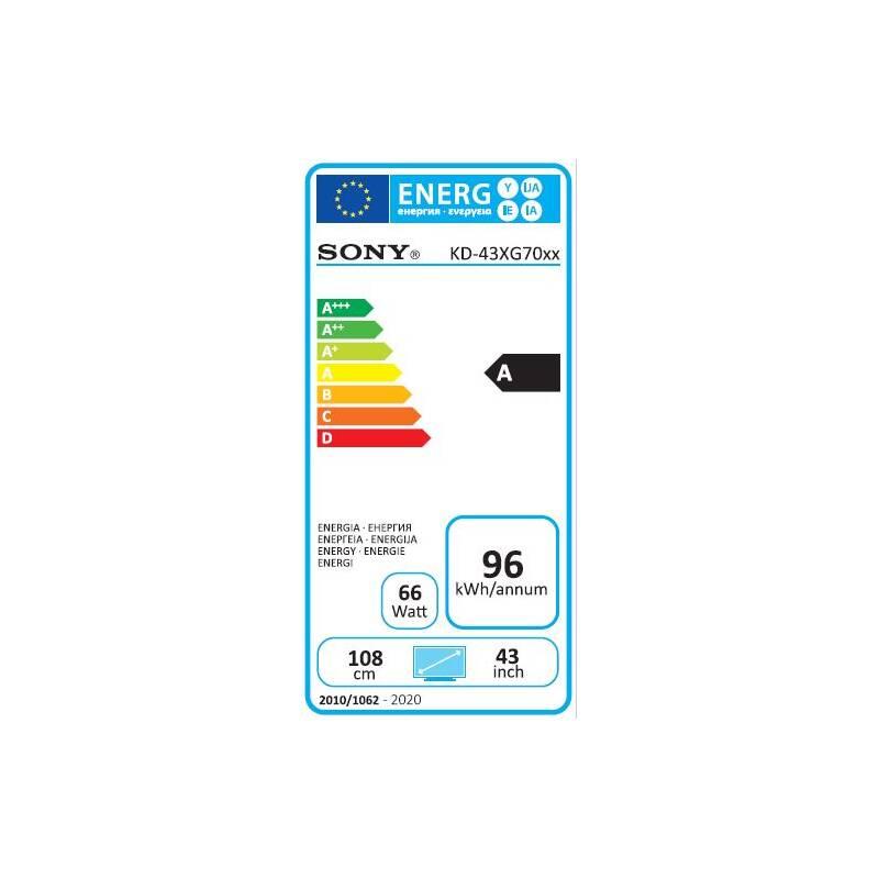 Televize Sony KD-43XG7077 stříbrná