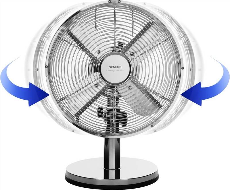 Ventilátor stolní Sencor SFE 2540SL nerez