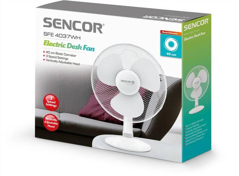 Ventilátor stolní Sencor SFE 4037WH bílý
