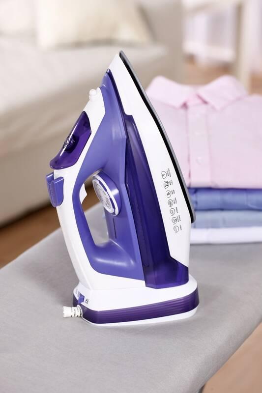 Žehlička Rovus SUPREME CORDLESS IRON bílá fialová, Žehlička, Rovus, SUPREME, CORDLESS, IRON, bílá, fialová