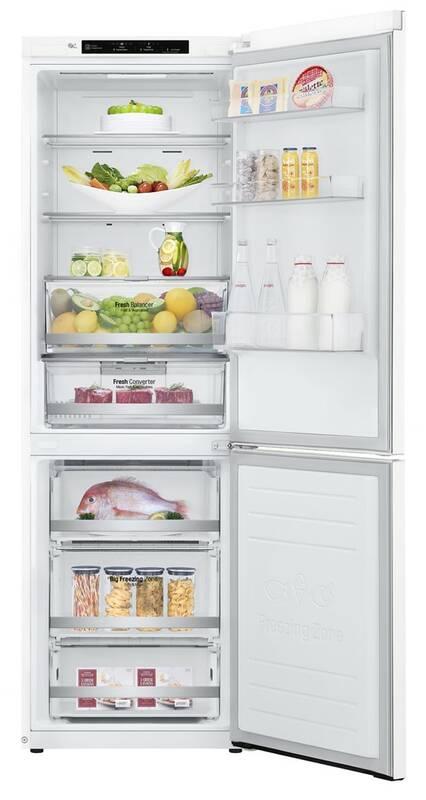 Chladnička s mrazničkou LG GBB71SWEFN bílá