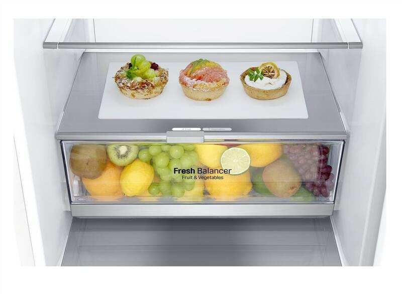 Chladnička s mrazničkou LG GBB71SWEFN bílá