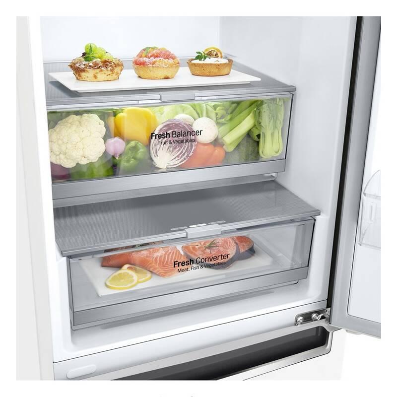 Chladnička s mrazničkou LG GBB71SWEFN bílá