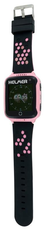 Chytré hodinky Helmer LK 707 dětské s GPS lokátorem růžový