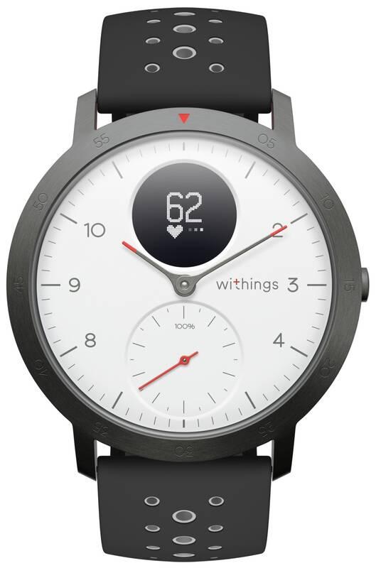 Chytré hodinky Withings Steel HR Sport černá bílá, Chytré, hodinky, Withings, Steel, HR, Sport, černá, bílá