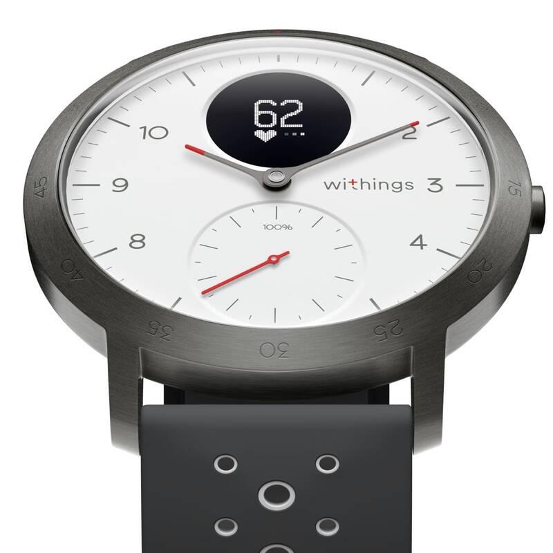 Chytré hodinky Withings Steel HR Sport černá bílá, Chytré, hodinky, Withings, Steel, HR, Sport, černá, bílá