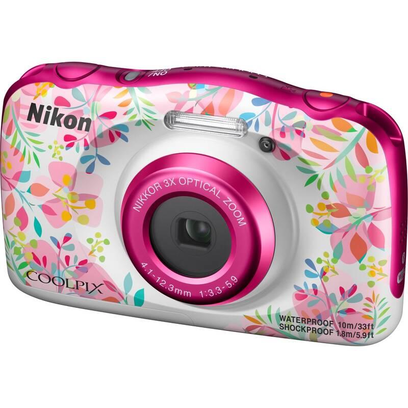 Digitální fotoaparát Nikon Coolpix W150 BACKPACK KIT bílý růžový
