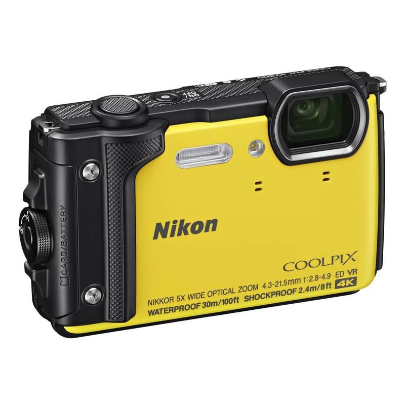 Digitální fotoaparát Nikon Coolpix W300 2 v 1 plovoucí popruh žlutý