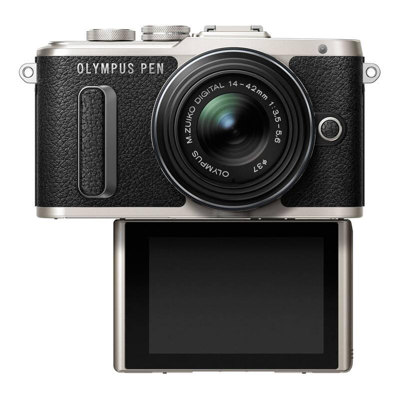 Digitální fotoaparát Olympus E-PL8 14-42 Kit černý stříbrný, Digitální, fotoaparát, Olympus, E-PL8, 14-42, Kit, černý, stříbrný
