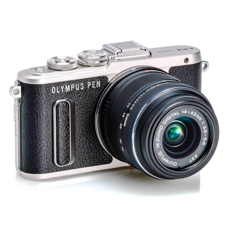 Digitální fotoaparát Olympus E-PL8 14-42 Kit černý stříbrný, Digitální, fotoaparát, Olympus, E-PL8, 14-42, Kit, černý, stříbrný