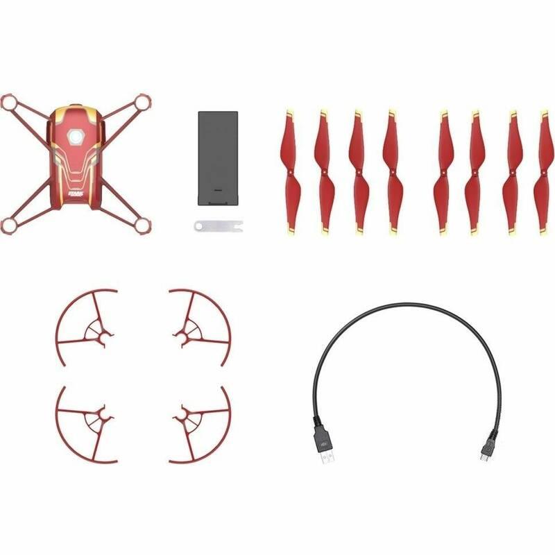 Dron Ryze Tech Tello - Iron Man Edition červený zlatý