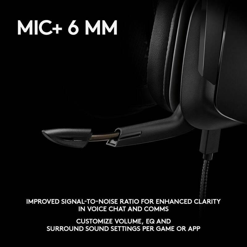 Headset Logitech Gaming G935 7.1 Surround Lightsync černý