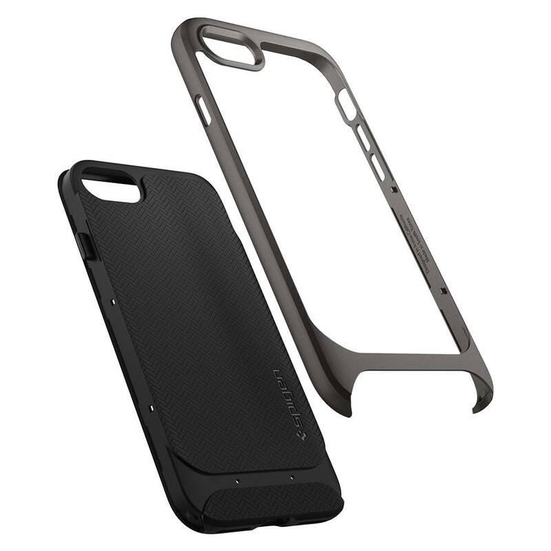Kryt na mobil Spigen Neo Hybrid Herringbone pro Apple iPhone 8 7 černý šedý, Kryt, na, mobil, Spigen, Neo, Hybrid, Herringbone, pro, Apple, iPhone, 8, 7, černý, šedý