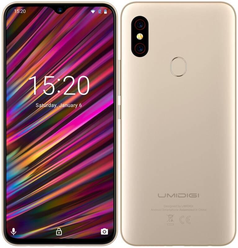 Mobilní telefon UMIDIGI F1 zlatý