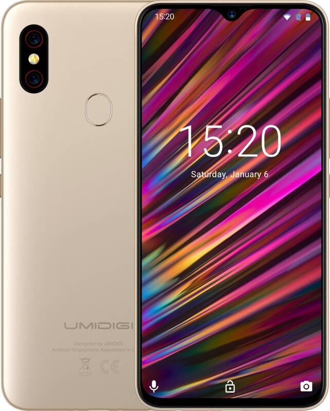 Mobilní telefon UMIDIGI F1 zlatý, Mobilní, telefon, UMIDIGI, F1, zlatý