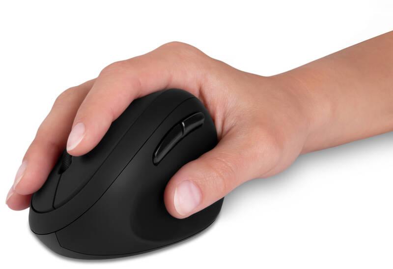 Myš Connect IT vertikální, ergonomická pro ženy černá