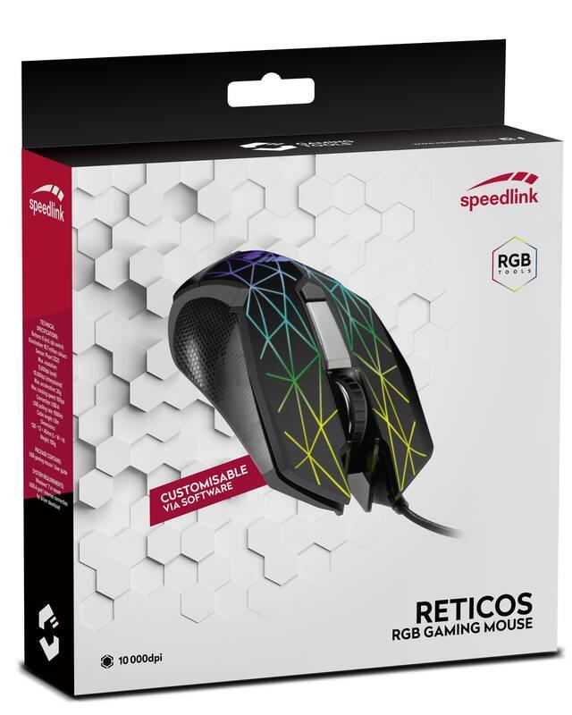 Myš Speed Link Reticos RGB černá