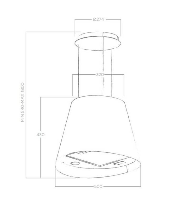 Odsavač par Elica JUNO IX F 50