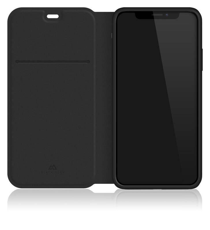 Pouzdro na mobil flipové Black Rock The Statement Booklet pro Apple iPhone X Xs černé