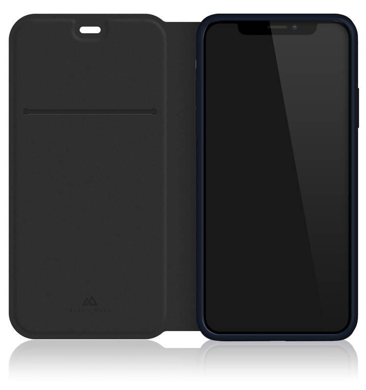 Pouzdro na mobil flipové Black Rock The Statement Booklet pro Apple iPhone Xs Max modré