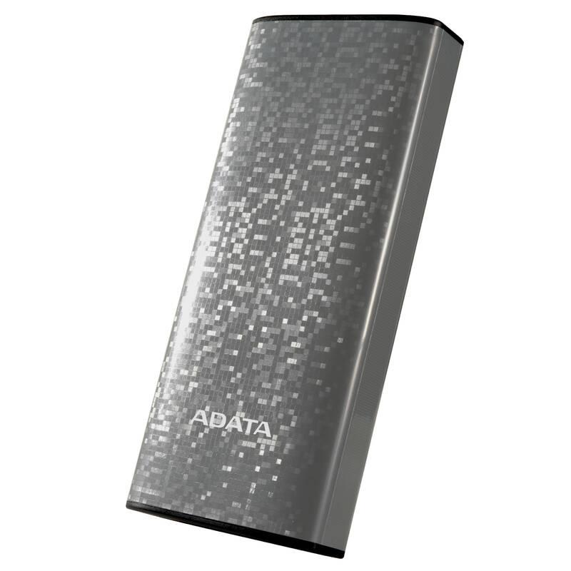 Powerbank ADATA P10000 10000mAh šedá