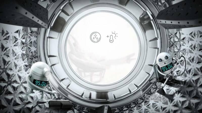 Pračka se sušičkou Hisense WDBL1014V bílá barva