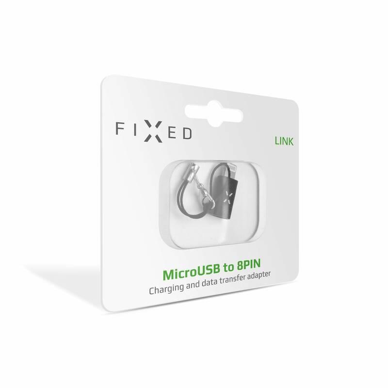 Redukce FIXED MicroUSB Lightning černá