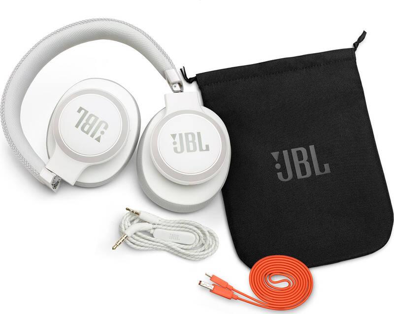 Sluchátka JBL LIVE 650BTNC bílá