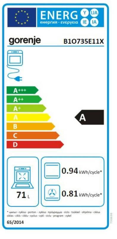 Trouba Gorenje Essential B1O735E11X nerez