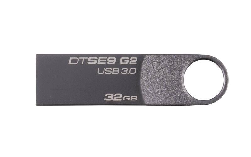 USB Flash Kingston DataTraveler SE9 G2 Premium 32GB šedý kovový