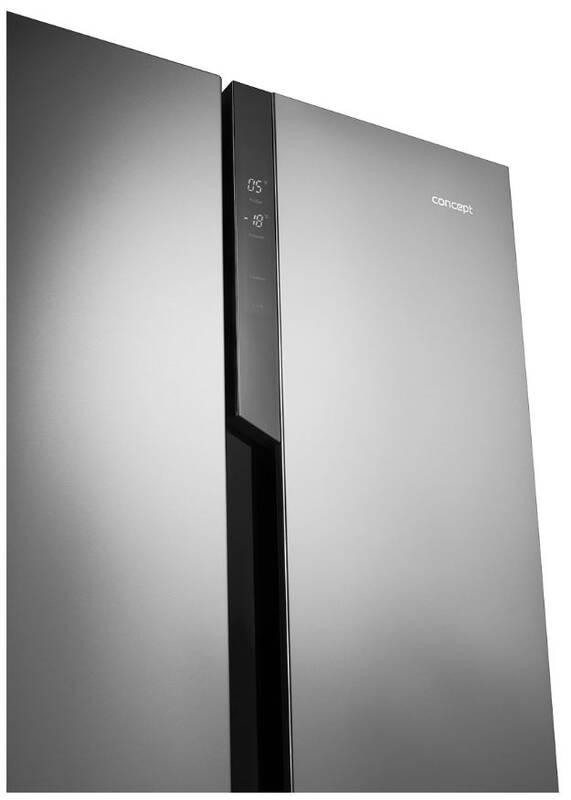 Americká lednice Concept LA7383 nerez