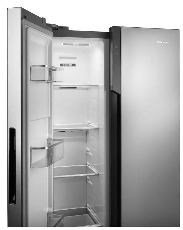 Americká lednice Concept LA7383 nerez