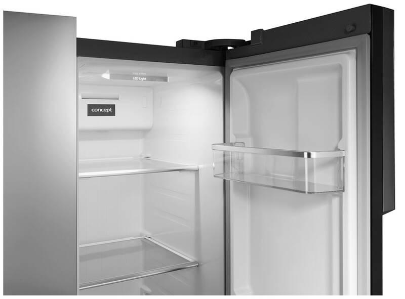 Americká lednice Concept LA7383 nerez