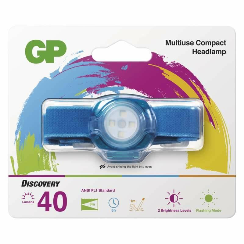 Čelovka GP 1× LED, 2× 2025 - modrá