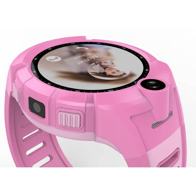 Chytré hodinky Carneo GuardKid GPS dětské růžový