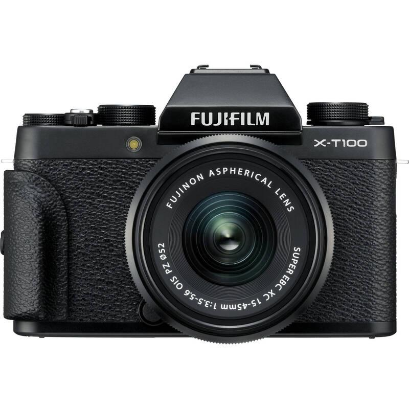 Digitální fotoaparát Fujifilm X-T100 XC15-45 černý, Digitální, fotoaparát, Fujifilm, X-T100, XC15-45, černý