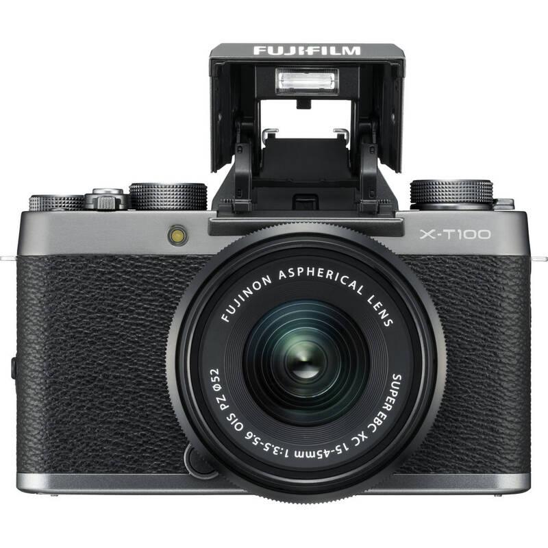 Digitální fotoaparát Fujifilm X-T100 XC15-45 černý stříbrný, Digitální, fotoaparát, Fujifilm, X-T100, XC15-45, černý, stříbrný