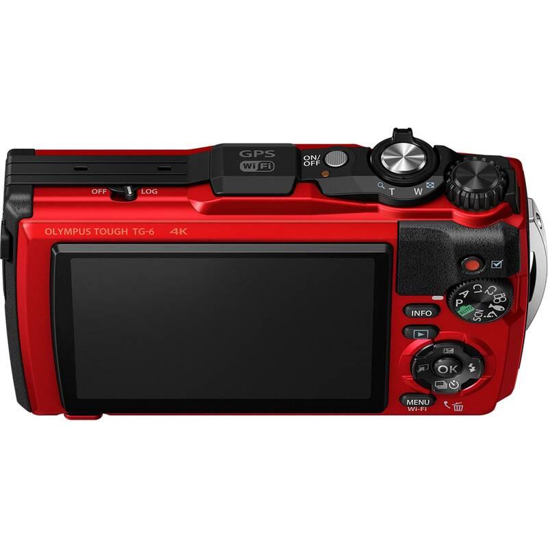 Digitální fotoaparát Olympus TG-6 červený, Digitální, fotoaparát, Olympus, TG-6, červený