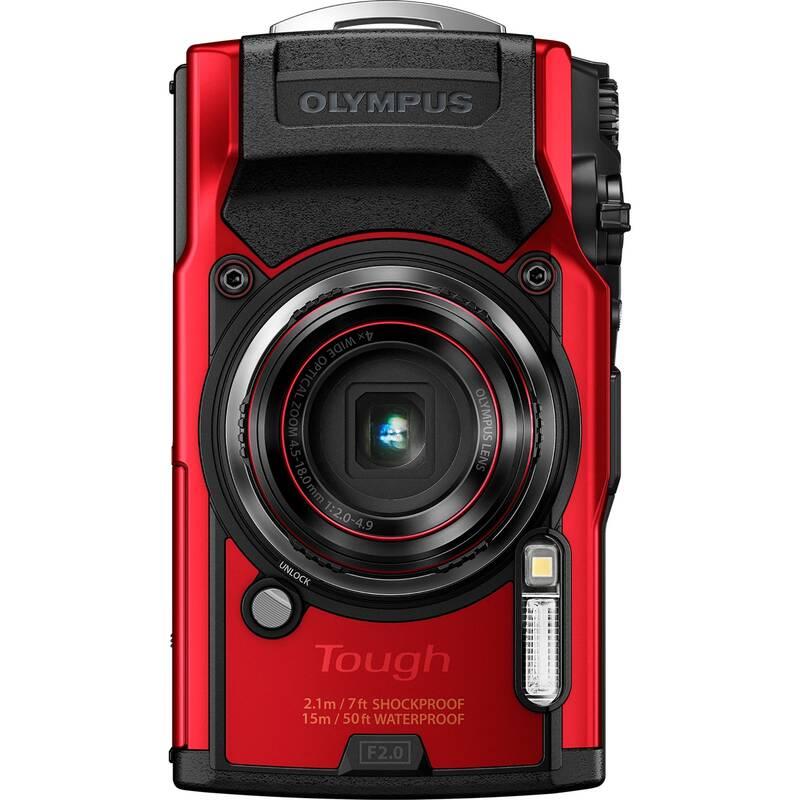 Digitální fotoaparát Olympus TG-6 červený, Digitální, fotoaparát, Olympus, TG-6, červený