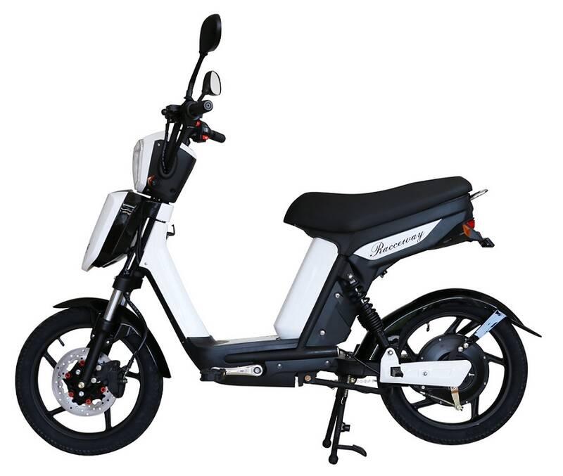 Elektrická motorka RACCEWAY E-Babeta E-BABETA, bílý-matný bílá barva