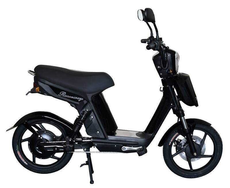 Elektrická motorka RACCEWAY E-Babeta E-BABETA, černý černá barva