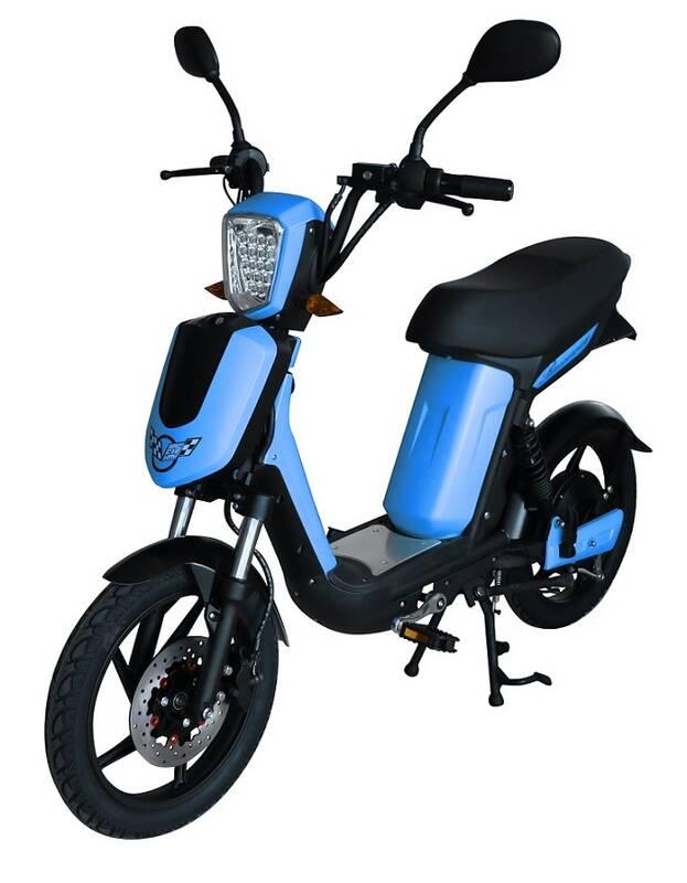 Elektrická motorka RACCEWAY E-Babeta E-BABETA , modrý-matný modrá barva