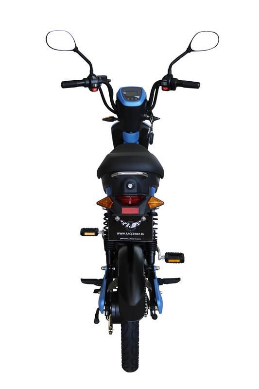 Elektrická motorka RACCEWAY E-Babeta E-BABETA , modrý-matný modrá barva