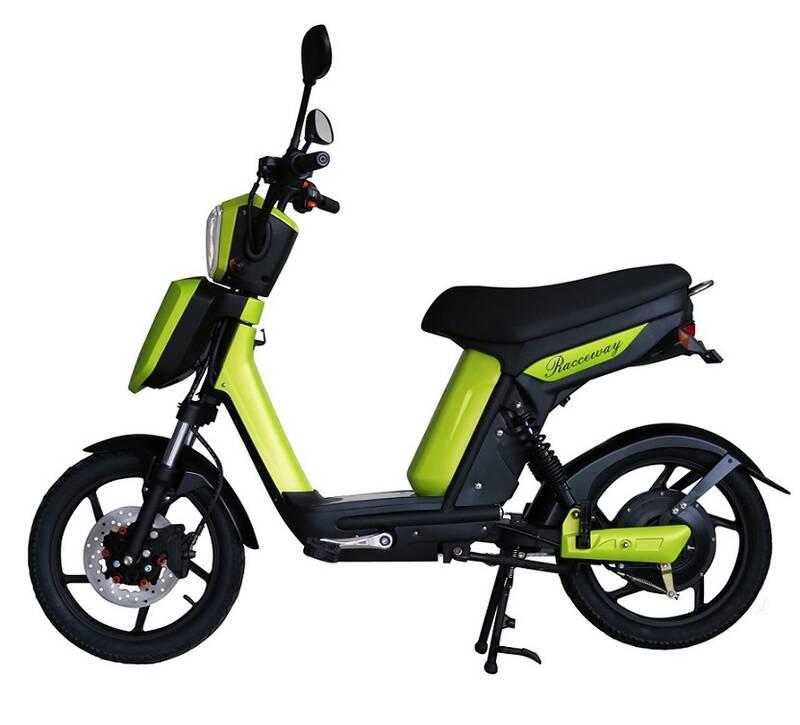 Elektrická motorka RACCEWAY E-Babeta E-BABETA, zelený-metalíza zelená barva