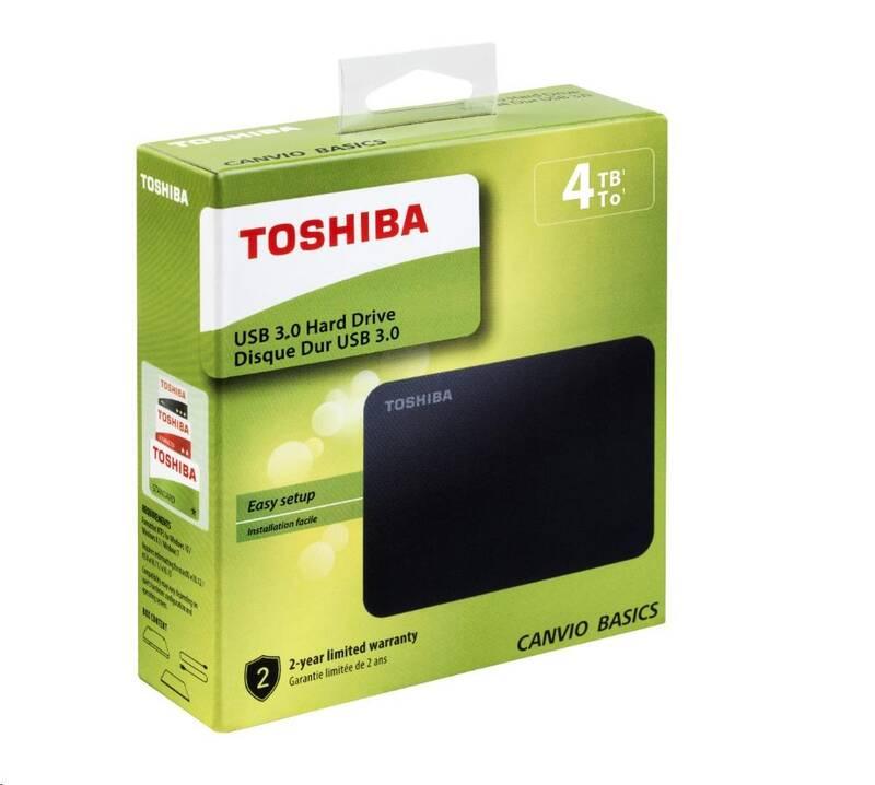 Externí pevný disk 2,5" Toshiba Canvio Basic 4TB černý
