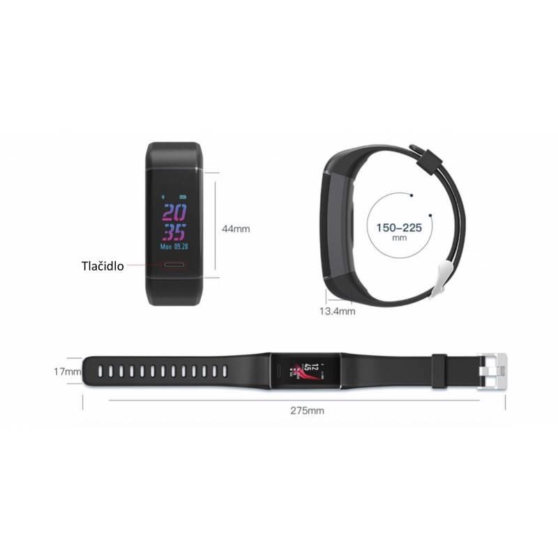 Fitness náramek Carneo G-Fit černý