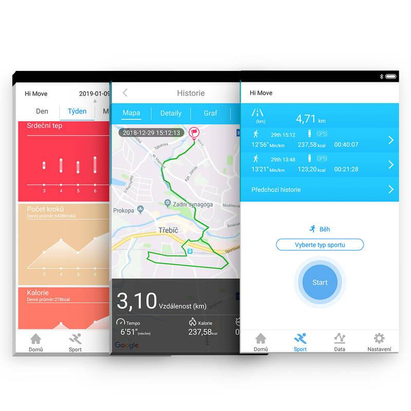 Fitness náramek Niceboy X-Fit Active černá